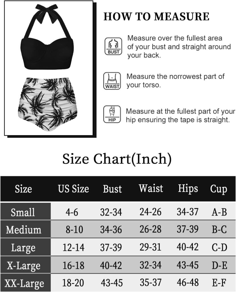 Angerella Women Vintage Polka Dot High Waisted Bathing Suits Bikini Set